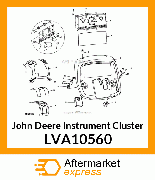 CLUSTER, INSTRUMENT ASSY NA LVA10560