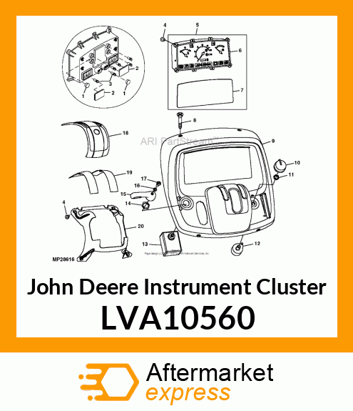 CLUSTER, INSTRUMENT ASSY NA LVA10560