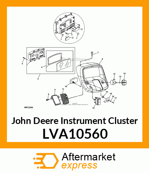 CLUSTER, INSTRUMENT ASSY NA LVA10560