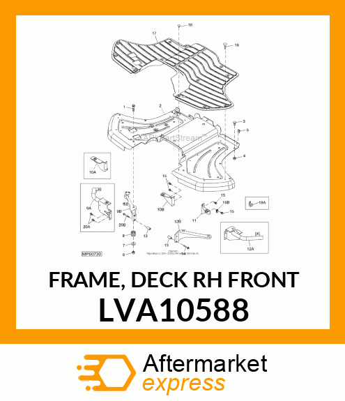 FRAME, DECK (RH FRONT) LVA10588