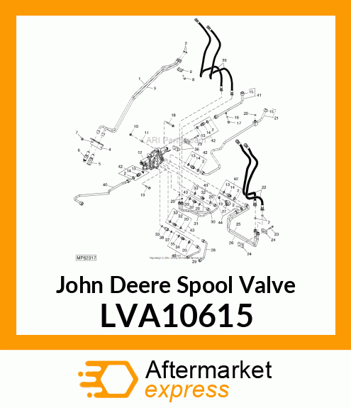 SPOOL VALVE, VALVE, LOADER 3 SPOOL LVA10615