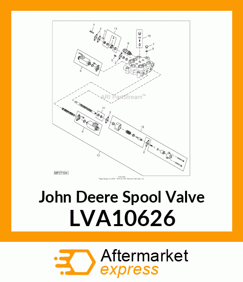 SPOOL VALVE, VALVE,2 SPOOL MONOBLOC LVA10626