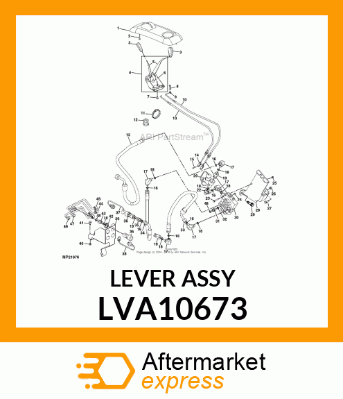 LEVER, QUADRASTAT ASSEMBLY # LVA10673