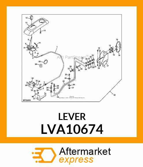 LEVER, ASSEMBLY 2 # LVA10674
