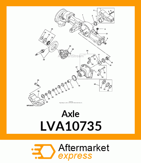 Axle LVA10735