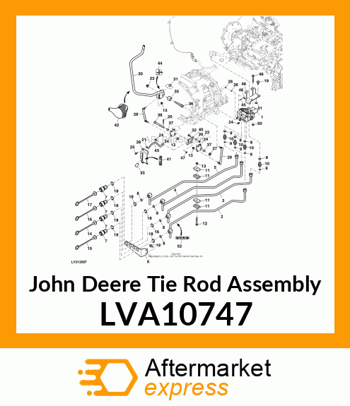 TIE ROD ASSEMBLY, ROD, JOYSTICK BOO LVA10747