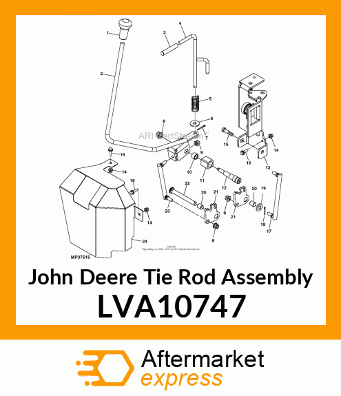 TIE ROD ASSEMBLY, ROD, JOYSTICK BOO LVA10747