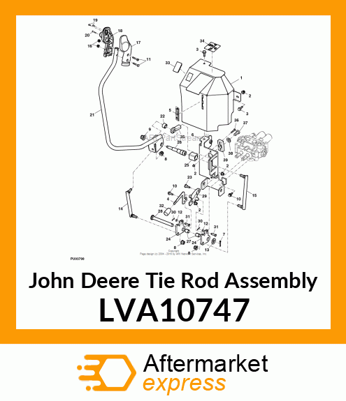 TIE ROD ASSEMBLY, ROD, JOYSTICK BOO LVA10747