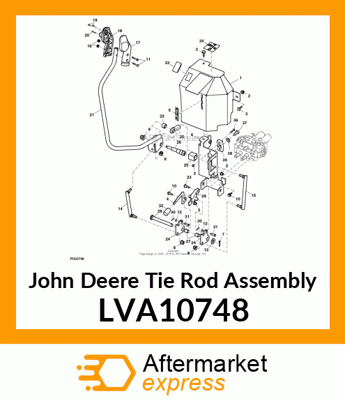 TIE ROD ASSEMBLY, ROD, JOYSTICK BUC LVA10748