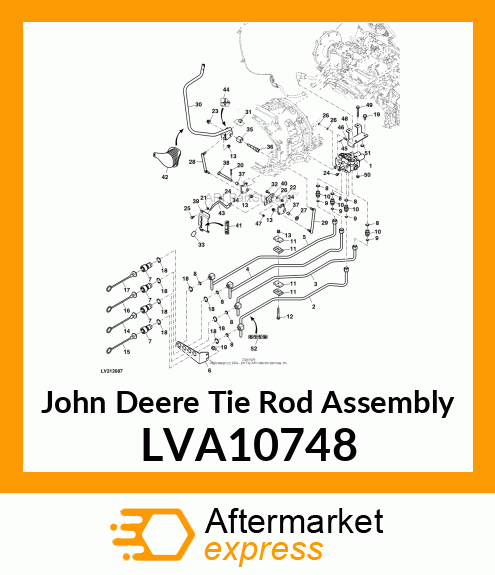 TIE ROD ASSEMBLY, ROD, JOYSTICK BUC LVA10748