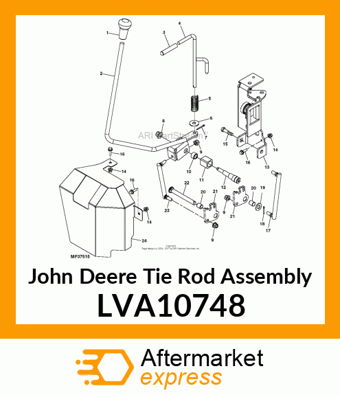 TIE ROD ASSEMBLY, ROD, JOYSTICK BUC LVA10748