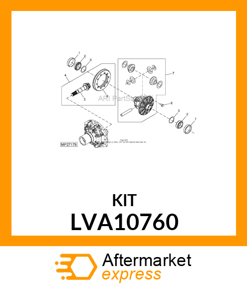 KIT, DIFFERENTIAL BEARING LVA10760