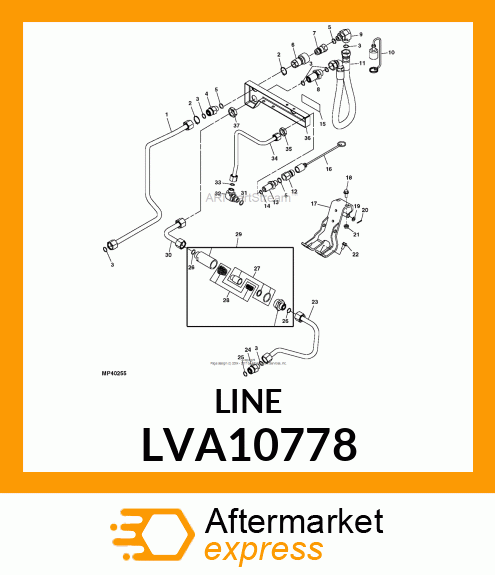 LINE, HYDRAULIC TANK LVA10778