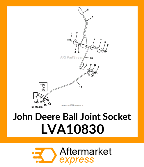 SWIVEL, CONTROL LVA10830