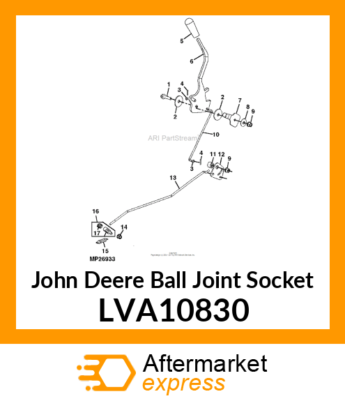 SWIVEL, CONTROL LVA10830