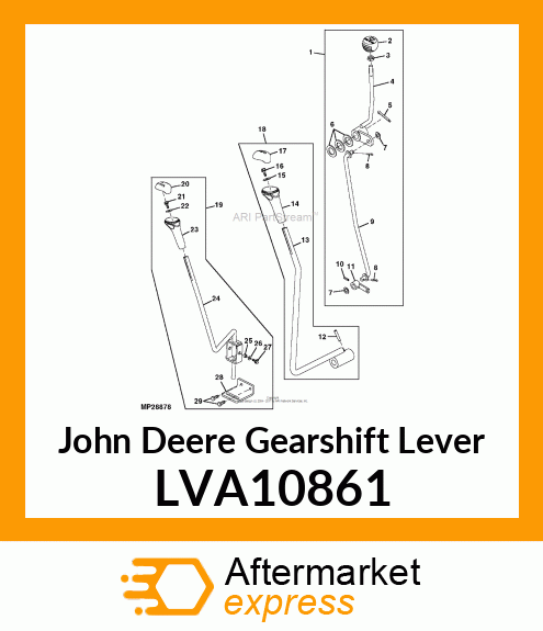 LEVER, MAINSHIFT ASSY LVA10861