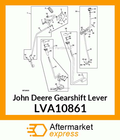 LEVER, MAINSHIFT ASSY LVA10861