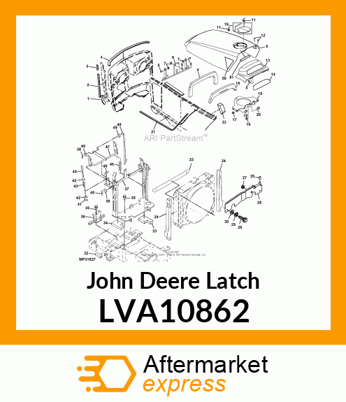 ASSY, HOOD LATCH LVA10862