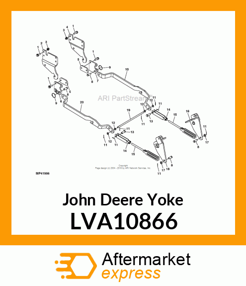 YOKE, LINK, THREADED LIFT LVA10866