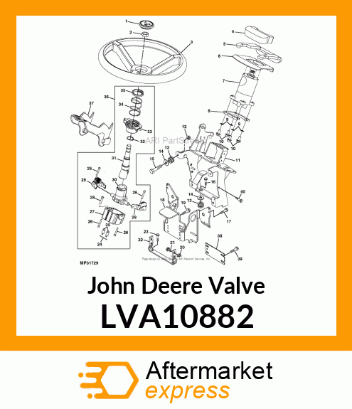 TILT STEERING ASSY LVA10882