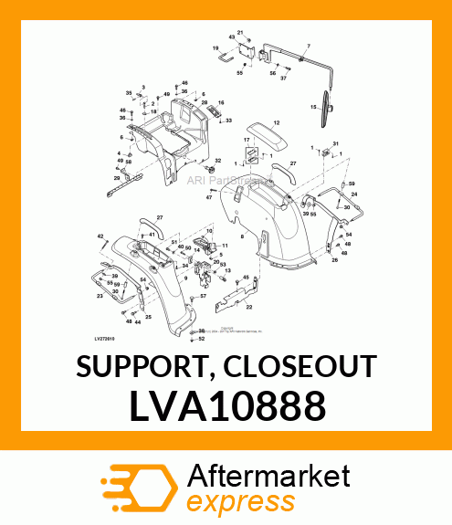 SUPPORT, CLOSEOUT LVA10888