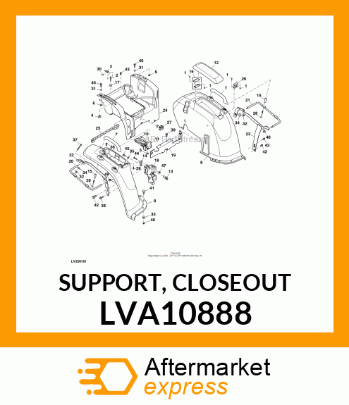 SUPPORT, CLOSEOUT LVA10888