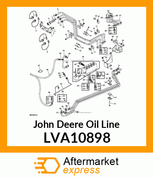 OIL LINE, LINE, HYDRAULIC DIVERTER LVA10898