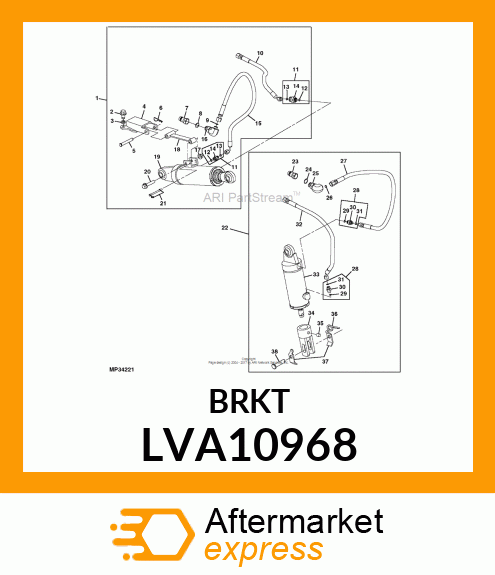 BRACKET, TOP CYLINDER SUPPORT WELDM LVA10968