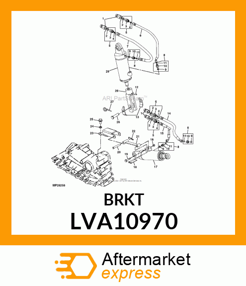 BRACKET, SUPPORT BAR LVA10970