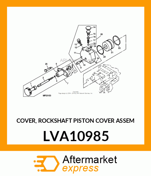 COVER, ROCKSHAFT PISTON COVER ASSEM LVA10985