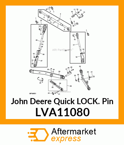 QUICK LOCK PIN, QUICK LOCK PIN WITH LVA11080