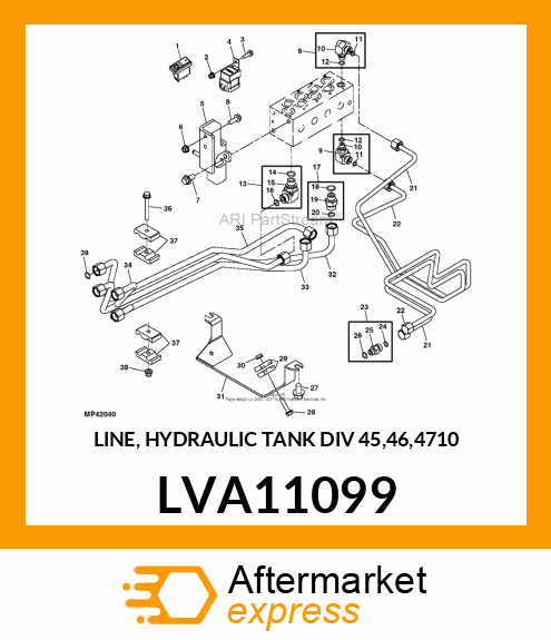 LINE, HYDRAULIC TANK DIV 45,46,4710 LVA11099