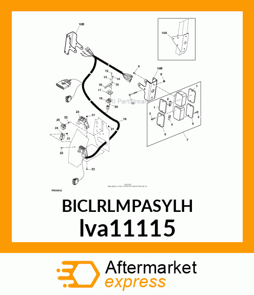 LAMP, LH ROPS WARNING, ENHANCED TUR lva11115