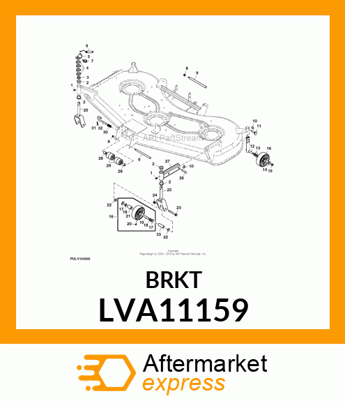 BRACKET, BRACKET, WELDED EXTENSION LVA11159