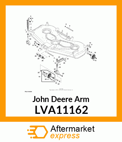 ARM, ARM, WELDED CASTER LVA11162