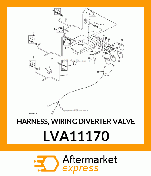 HARNESS, WIRING DIVERTER VALVE LVA11170