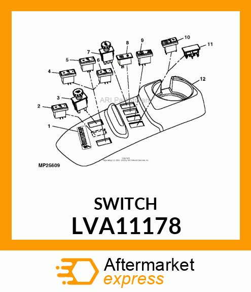 SWITCH, CRUISE/MAX SPEED LVA11178