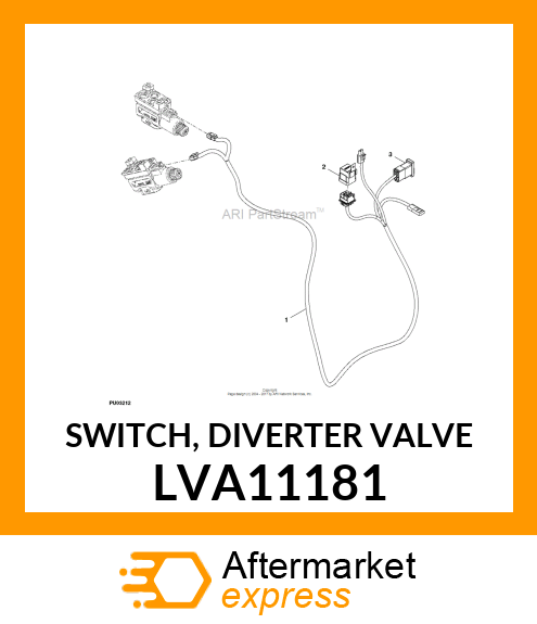 SWITCH, DIVERTER VALVE LVA11181