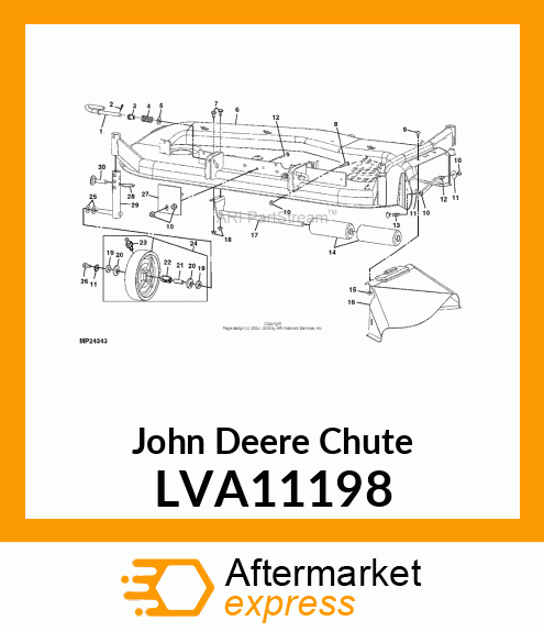 CHUTE, WELDED DISCHARGE LVA11198