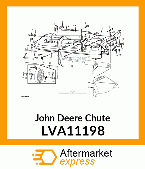 CHUTE, WELDED DISCHARGE LVA11198