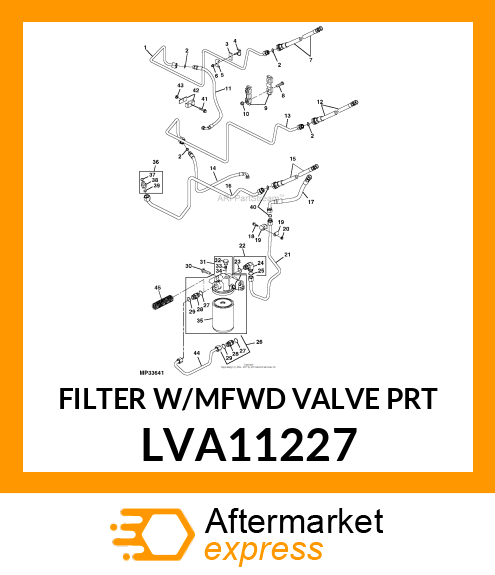 FILTER W/MFWD VALVE (PRT) LVA11227