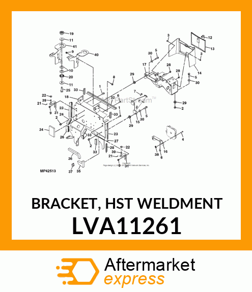 BRACKET, HST WELDMENT LVA11261