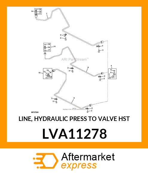 LINE, HYDRAULIC PRESS TO VALVE HST LVA11278