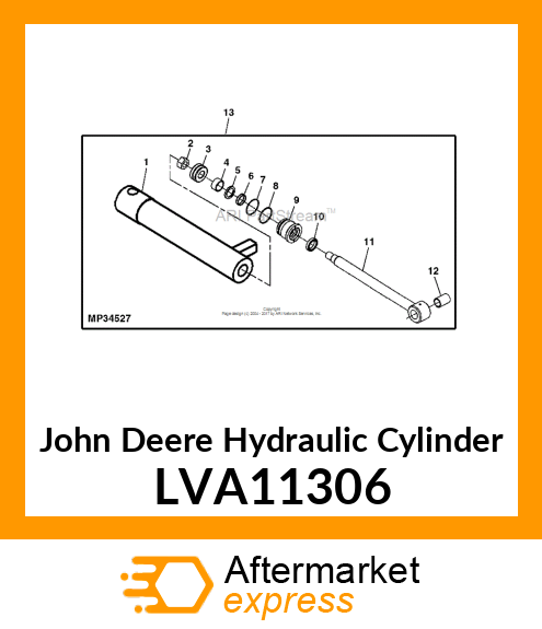 HYDRAULIC CYLINDER ASSEMBLY LVA11306