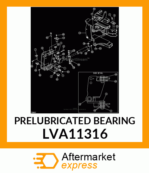 PRELUBRICATED BEARING LVA11316