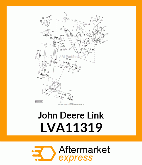 WELDMENT, BUCKET LINK LVA11319