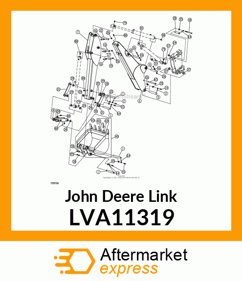 WELDMENT, BUCKET LINK LVA11319