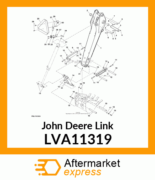 WELDMENT, BUCKET LINK LVA11319