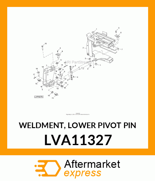 WELDMENT, LOWER PIVOT PIN LVA11327