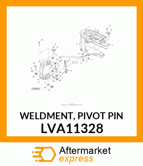 WELDMENT, PIVOT PIN LVA11328